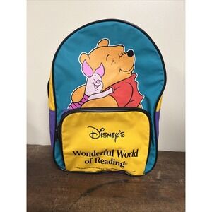 Vintage Disney Wonderful  World of Reading Winnie the Pooh Small Kids Backpack